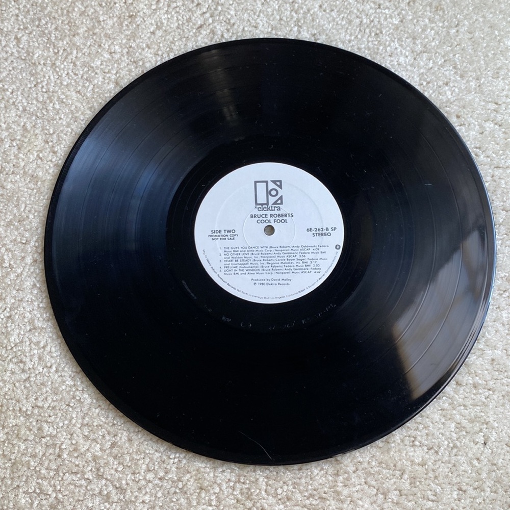 Bruce roberts cool fool vinyl record for record player vintage - Picture 2 of 5